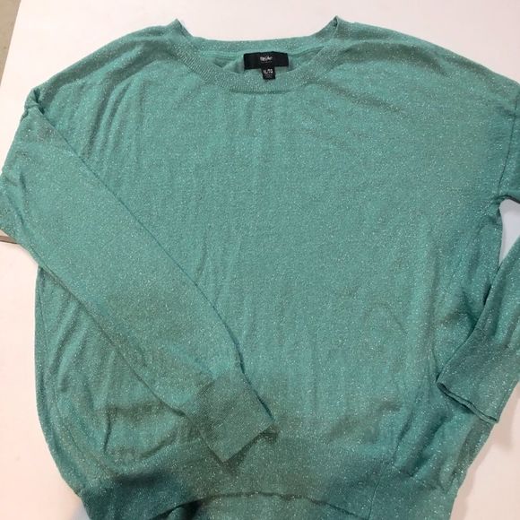 Mossimo Metallic Green Pullover Sweater Women’s XL - Picture 10 of 11